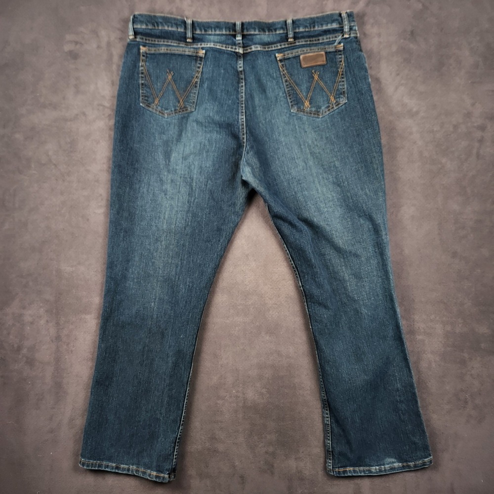 Wrangler 20X Advanced Comfort 02 Competition Slim Jeans Mens 44x32 Blue Denim - Picture 3 of 11